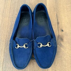Saks Fifth Avenue Women’s Blue Suede Loafers